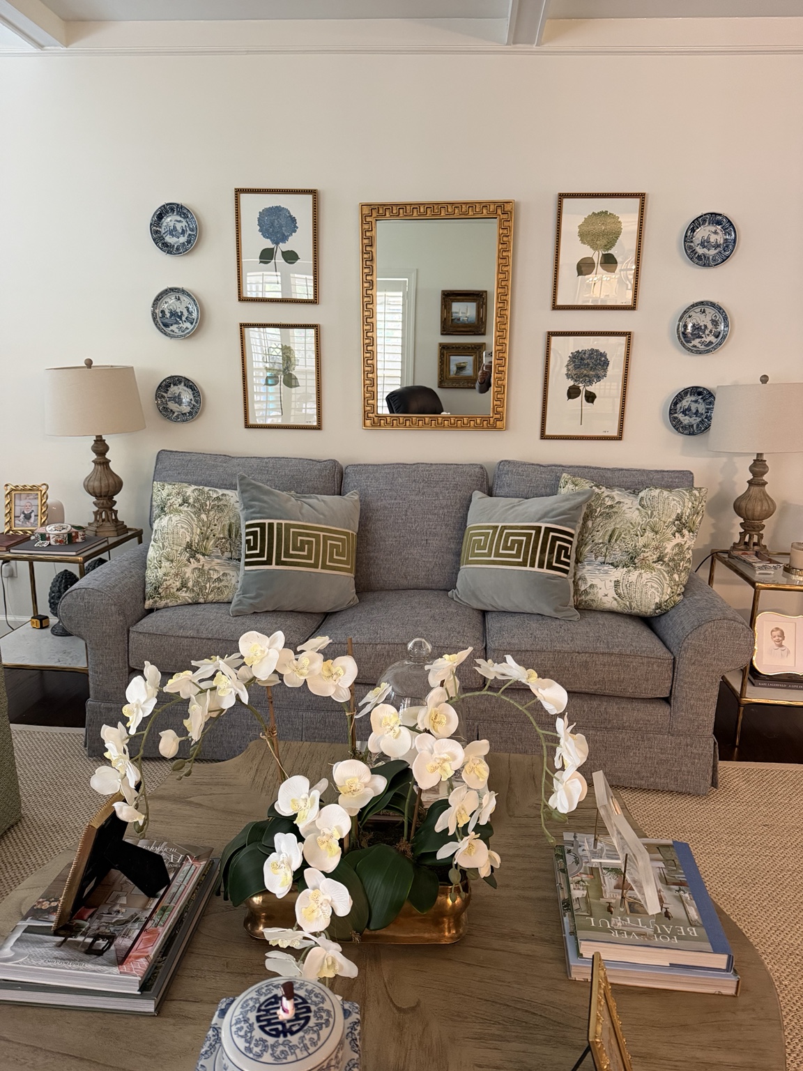 Freshly cleaned and styled living room